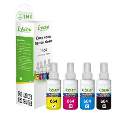 AICON Ink bottle DYE INK /мастило HP 72 CYAN 1L